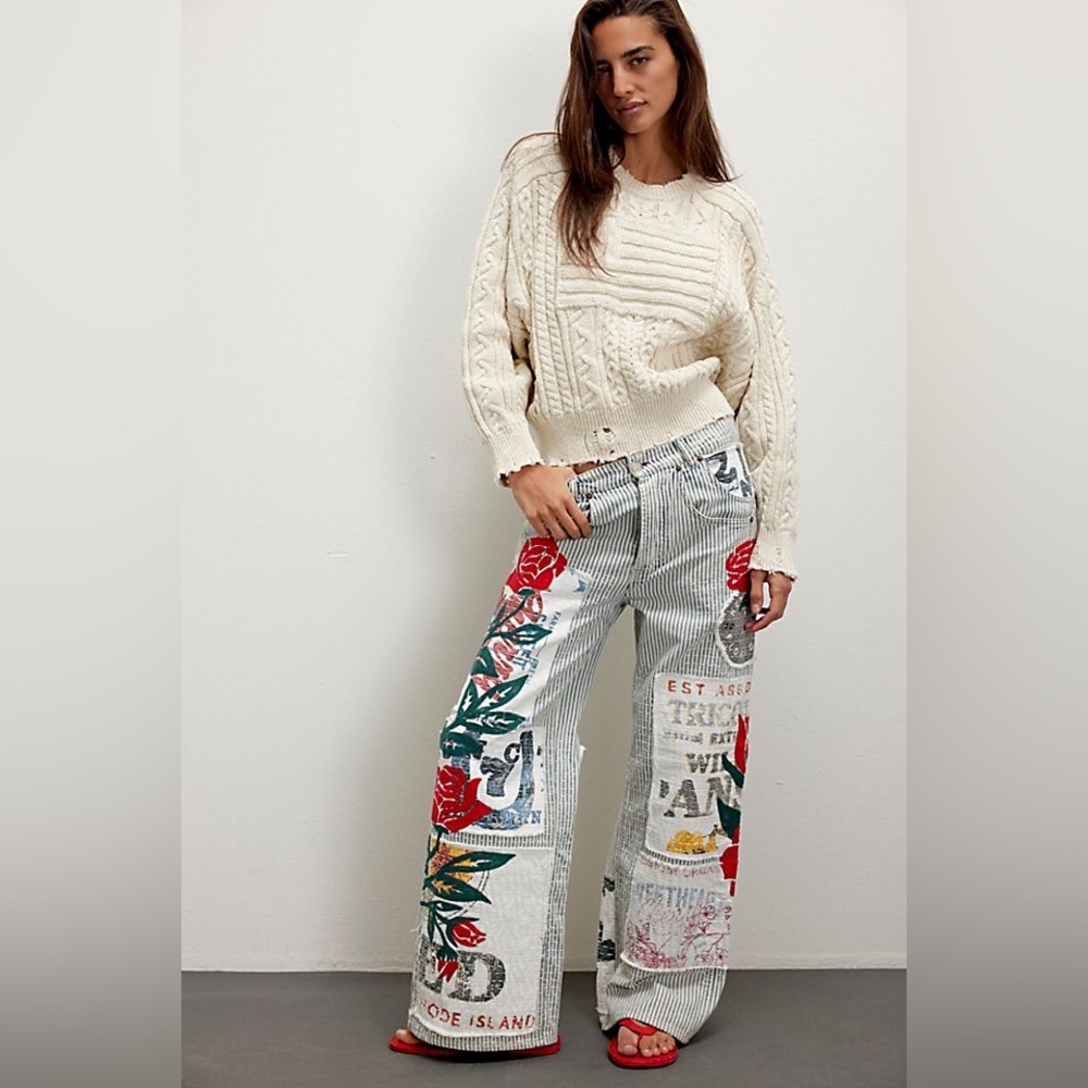 NWT We the Free Lost and Found Boyfriend Jeans Secret Getaway Size 27
